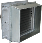 Наборный тепловентилятор на базе калорифера КСК 3-6 и вентилятора 4М30